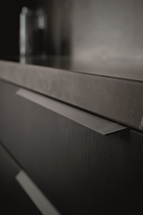 Furnipart - Blaze 2 - greb i aluminium Børstet antracit CC2x160mm L350mm B